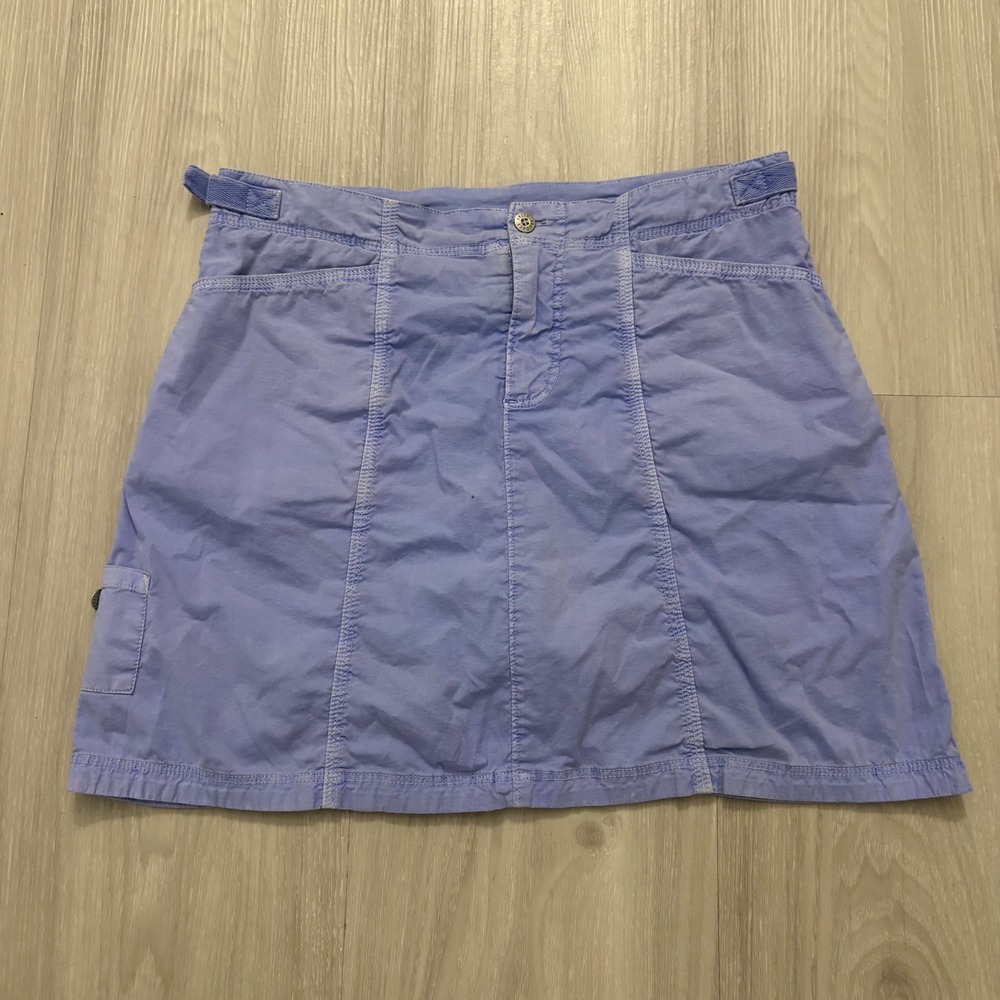 Fresh Produce Womens Skirt Blue Utility Mini Cotton Stretch Cargo Pocket Size XS - Picture 1 of 13
